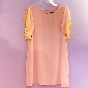 Light pink and yellow dress